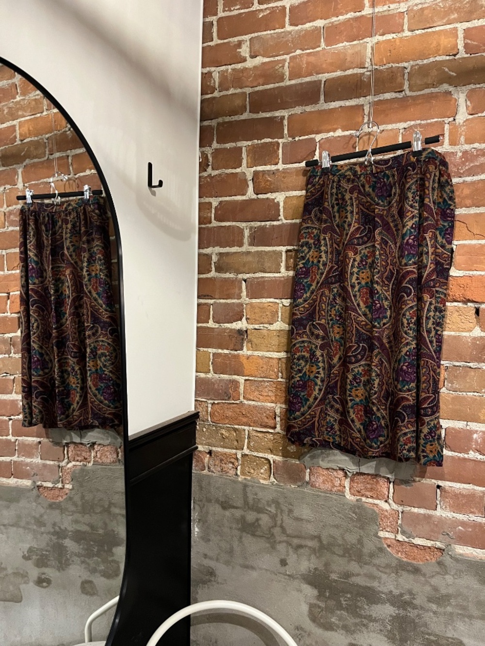 Vintage Alfred Dunner Paisley Botanical Pattern Skirt - Picture 2 of 6